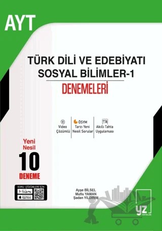 AYT Türk Dili Ve Edebiyatı - Sosyal Bilimleri - 1 – Kolektif – YZ Yayınları kitap kapağı