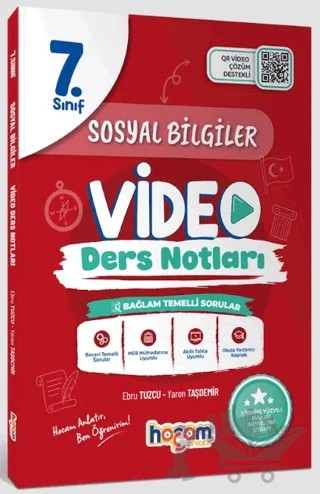 7. Sınıf Sosyal Bilgiler Video Ders Notları (Maarif Model) – Ebru Tuzcu, Yaren Taşdemir – Hocam Anlatır kitap kapağı