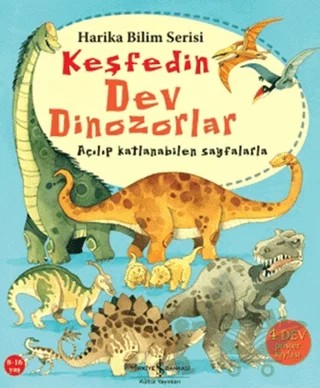 Keşfedin - Dev Dinozorlar – Usborne Publishing – İş Bankası Kültür Yayınları kitap kapağı