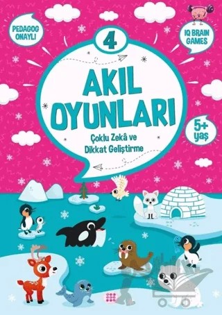 Akıl Oyunları 4 (5+ Yaş) – Kolektif – Dokuz Çocuk kitap kapağı