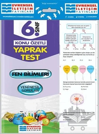 6. Sınıf Fen Bilimleri Konu Özetli Yaprak Test – Kolektif – Evrensel İletişim Yayınları kitap kapağı