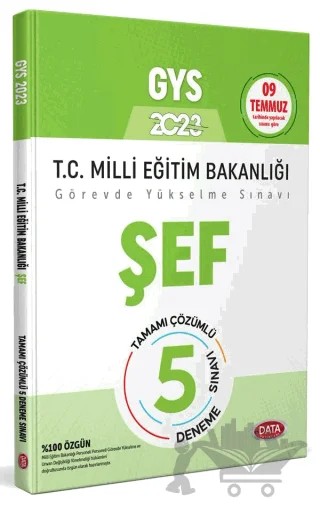 Milli Eğitim Bakanlığı Şef Tamamı Çözümlü GYS 5 Deneme Sınavı – Kolektif – Data Yayınları kitap kapağı
