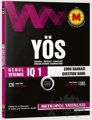 YÖS Genel Yetenek Iq) Soru Bankası - 1 – Kolektif – Metropol Yayınları kitap kapağı