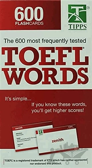 TOEFL Words 600 Flashcards – Kolektif – Scala Yayıncılık kitap kapağı