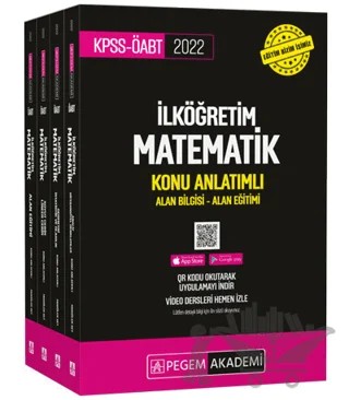 2022 KPSS-ÖABT İlköğretim Matematik Konu Anlatımlı Alan Bilgisi - Alan Eğitimi – Kolektif – Pegem Akademi Yayıncılık kitap kapağı