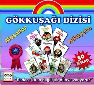 Gökkuşağı Dizisi Masallar Hikayeler - 30 Kitap Takım – Kolektif – Nar Yayınları kitap kapağı