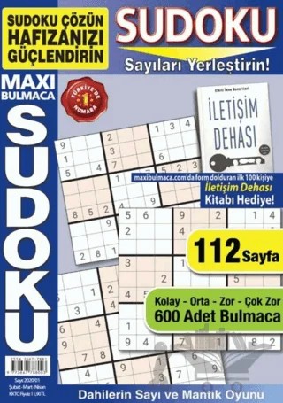 Maxi Bulmaca Sudoku 1 – Kolektif – Maxi Yayıncılık kitap kapağı