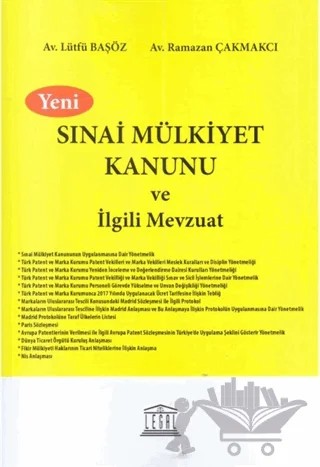 Sınai Mülkiyet Kanunu ve İlgili Mevzuat – Lütfü Başöz, Ramazan Çakmakçı – Legal Yayıncılık kitap kapağı