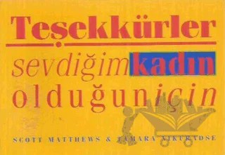 Teşekkürler Sevdiğim Kadın Olduğun İçin – Scott Matthews – Oğlak Yayıncılık kitap kapağı