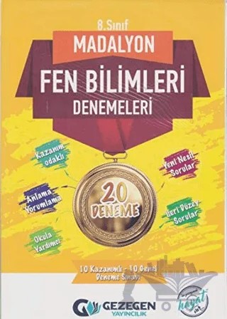8. Sınıf Madalyon Fen Bilimleri Denemeleri – Kolektif – Gezegen Yayıncılık kitap kapağı
