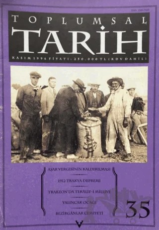 Toplumsal Tarih Dergisi Sayı: 35 – Tarih Vakfı Yurt Yayınları - Toplumsal Tarih Dergisi kitap kapağı