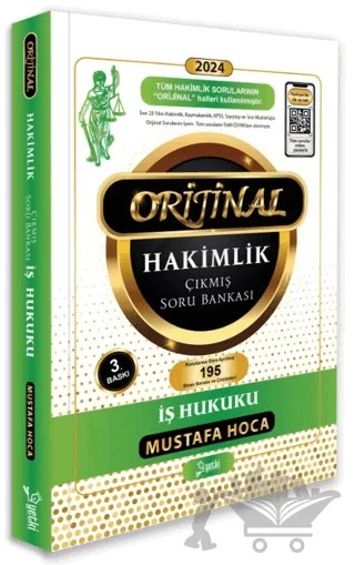 Orijinal İş Hukuku Hakimlik Çıkmış Soru Bankası – Mustafa Hoca – Yetki Yayınları kitap kapağı