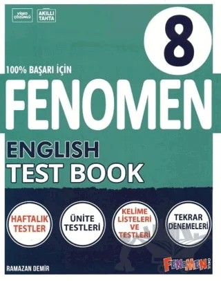 8. Sınıf Fenomen English Test Book Gama Yayınları – Ramazan Demir – Fenomen Yayınları kitap kapağı
