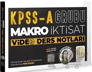 KPSS A Grubu Makro İktisat Video Ders Notları – Mesut Güzelli – Benim Hocam Yayınları kitap kapağı