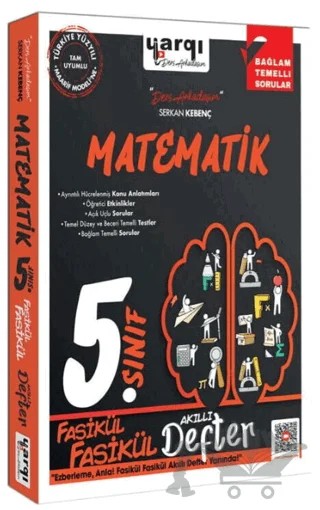 5. Sınıf Matematik Fasikül Fasikül Akıllı Defter – Serkan Kebenç – Yargı Yayınevi kitap kapağı