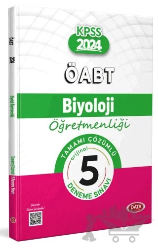 ÖABT 2024 Biyoloji Öğretmenliği Tamamı Çözümlü 5 Deneme Sınavı – Kolektif – Data Yayınları kitap kapağı