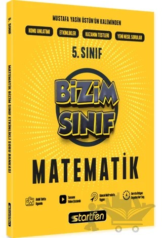 5. Sınıf Bizim Sınıf Matematik Etkinlikli Soru Bankası – Kolektif – Startfen Yayınları kitap kapağı