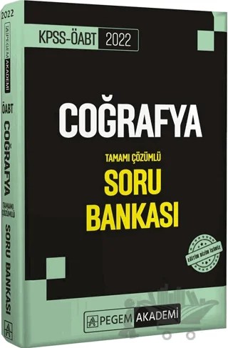 2022 KPSS ÖABT Coğrafya Tamamı Çözümlü Soru Bankası – Kolektif – Pegem Akademi Yayıncılık kitap kapağı