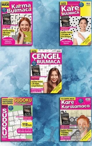 Maxi Bulmaca 5'li Set 05 – Kolektif – Maxi Yayıncılık kitap kapağı