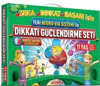 Yeni Neuro-Via Sistemi ile Dikkati Güçlendirme Seti 11 Yaş (3 Kitap) – Osman Abalı – Adeda Yayınları kitap kapağı