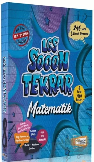 8. Sınıf LGS Sooon Tekrar Matematik – Kolektif – ONburda Yayınları kitap kapağı