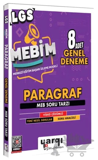 8. Sınıf LGS MEBİM Paragraf 8 Adet Genel Deneme – Kolektif – Yargı Yayınevi kitap kapağı