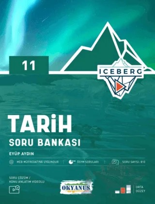 11. Sınıf Iceberg Tarih Soru Bankası – Eyüp Aydın – Okyanus Yayınları kitap kapağı