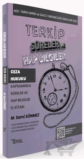 Terkip Ceza Hukuku Kapsamında Süreler ve Hap Bilgiler El Kitabı – M. Sami Sönmez – Temsil Kitap kitap kapağı