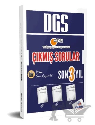 DGS Son 3 Yıl Çıkmış Sorular ve Video Çözümleri – Kolektif – Kurul Yayıncılık kitap kapağı
