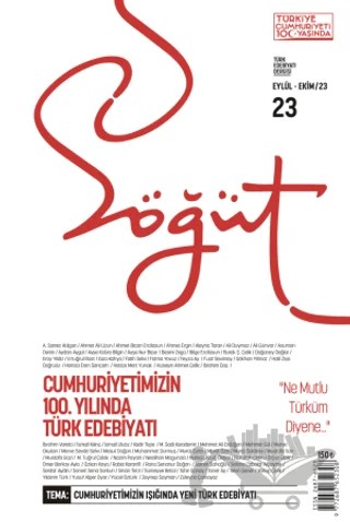 Söğüt - Türk Edebiyatı Dergisi Sayı 23 / Eylül - Ekim 2023 – Söğüt Dergisi Yayınları kitap kapağı