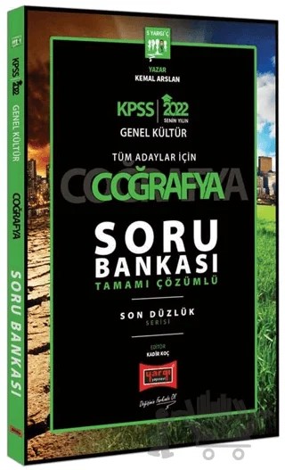 2022 KPSS Genel Kültür Son Düzlük Coğrafya Tamamı Çözümlü Soru Bankası – Kemal Arslan – Yargı Yayınevi kitap kapağı