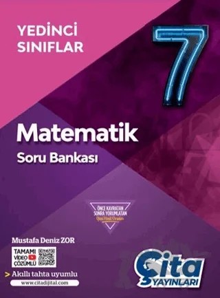 7. Sınıf Matematik Soru Bankası – Mustafa Deniz Zor – Çita Yayınları kitap kapağı