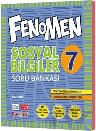 7. Sınıf Fenomen Sosyal Bilgiler Soru Bankası – Kolektif – Fenomen Yayınları kitap kapağı