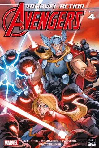 Marvel Action Avengers 4 – Matthew K. Manning – Marmara Çizgi kitap kapağı