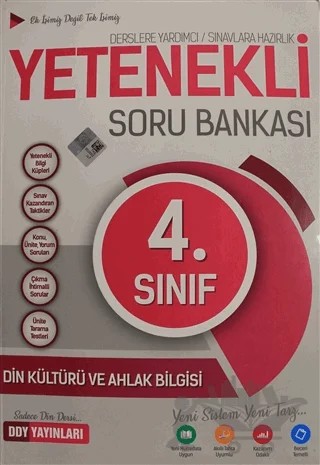 4. Sınıf Yetenekli Din Kültürü ve Ahlak Bilgisi Soru Bankası – Kolektif – DDY Yayınları kitap kapağı