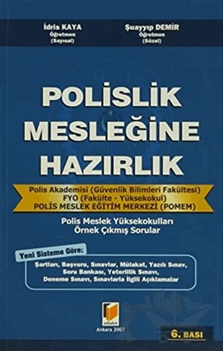 Polislik Mesleğine Hazırlık – İdris Kaya, Şuayip Demir – Adalet Yayınevi kitap kapağı