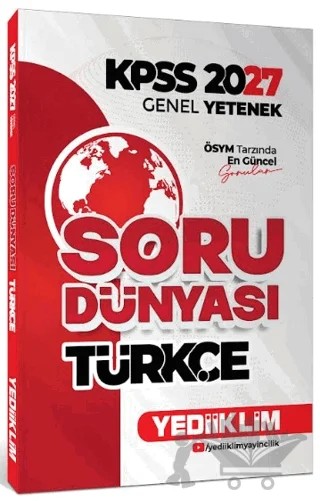 2027 KPSS Genel Yetenek Türkçe Soru Dünyası – Kolektif – Yediiklim Yayınları kitap kapağı