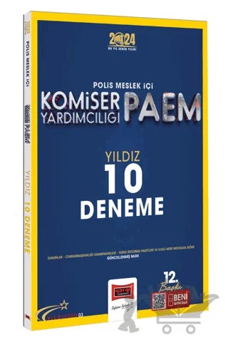 2024 Polis Meslek İçi PAEM Komiser Yardımcılığı Yıldız Serisi Yıldız 10 Deneme – Kolektif – Yargı Yayınevi kitap kapağı