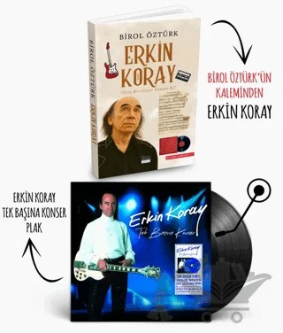 Plaklı Kitaplar - Erkin Koray - Tek Başına Konser Plak – Birol Öztürk – Plak kitap kapağı