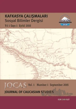 Kafkasya Çalışmaları Sosyal Bilimler Dergisi Yıl:1 Sayı:1 Eylül 2015 – Kafkasya Dergisi kitap kapağı