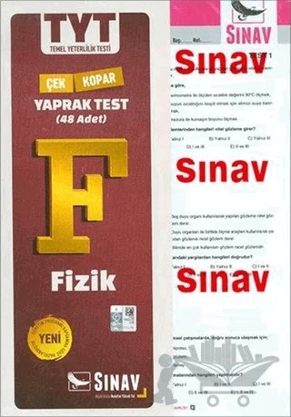 TYT Fizik Yaprak Test – Kolektif – Sınav Yayınları kitap kapağı