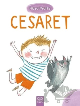 Filozof Kedi ile Cesaret – Ghislaine Dulier – 1001 Çiçek Kitaplar kitap kapağı