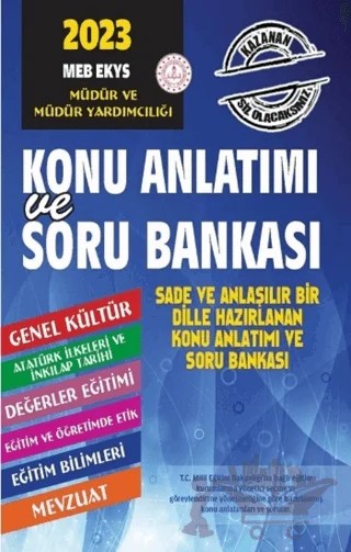 2023 MEB EKYS Müdür ve Müdür Yardımcılığı Konu Anlatımlı Soru Bankası – Kolektif – Kalemkitap kitap kapağı