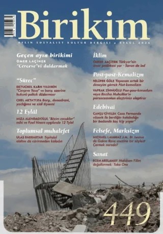 Birikim Aylık Sosyalist Kültür Dergisi Sayı: 449 – Birikim Yayınları kitap kapağı