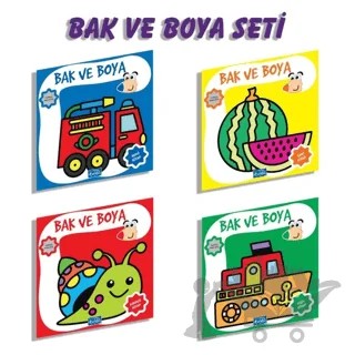 Bak Ve Boya Seti 4 Kitap - Artenino Seti – Kolektif – Parıltı Yayınları kitap kapağı