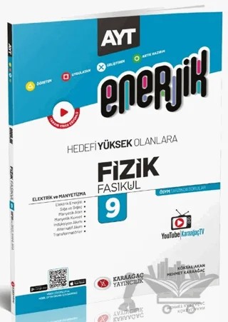 Enerjik AYT Fizik Fasikülleri - 9 – Kolektif – Karaağaç Yayıncılık kitap kapağı