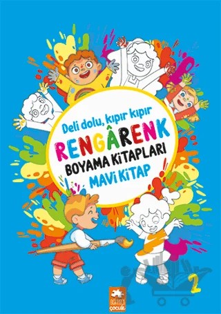 Rengarenk Boyama Kitabı 2 - Mavi Kitap – Kolektif – Eksik Parça Yayınları kitap kapağı