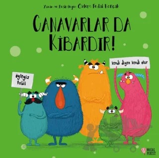 Canavarlar da Kibardır! – Özlem Fedai Korçak – Masalperest kitap kapağı