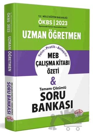 2023 Uzman Öğretmen MEB Çalışma Kitabı Özeti ve Tamamı Çözümlü Soru Bankası – Kolektif – Editör Yayınevi kitap kapağı