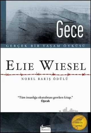 Gece – Elie Wiesel – Koridor Yayıncılık kitap kapağı